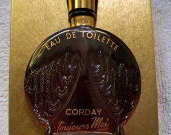 Vintage 1920's Corday Toujours Moi Eau De Toilette 2 oz