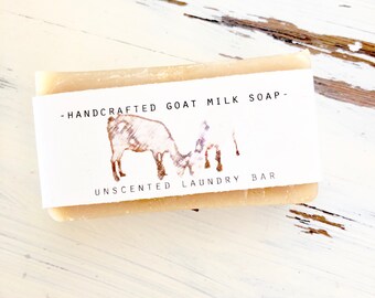 Natural Laundry Stain Stick, Handcrafted Goat's Milk Soap, All Natural Soap, Coconut Oil Laundry Soap