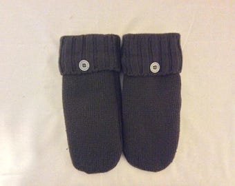 Upcycled warm and soft wool sweater mittens