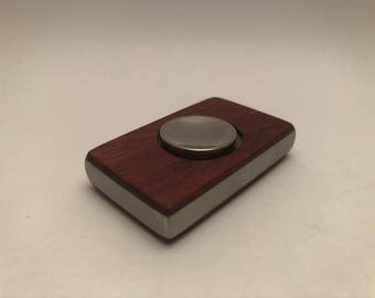 Custom Hand Spinner in Stainless Steel and Padauk
