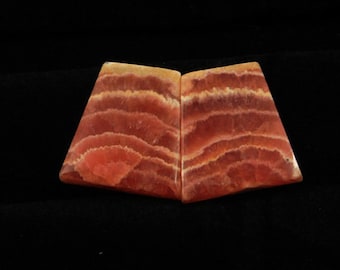 53.00cts 100% Natural Matched Pair Of Rhodochrosite 19x17x4mm Loose Cabochon Gemstone NH379