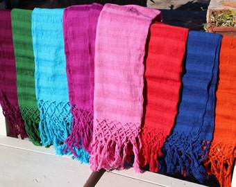 100%Cotton Mexican Scarf (Rebozo) -All Natural Fiber-Baby Carier-Sifling for Childbirth-ColorfulLabor-Doula-Mexican-Wrap-Baby-Wedding-Fiesta