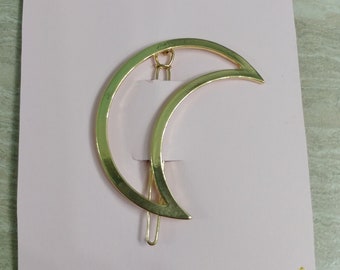 Crescent Moon Hair Clip