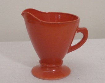 SALE - Vintage Orange Hazel Atlas Creamer