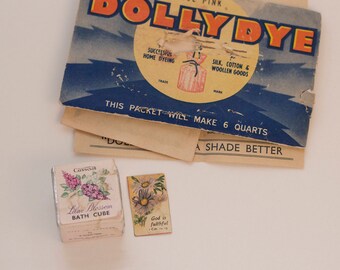 Vintage Dolly Dye + Cussons Bath Cube + Mini Print