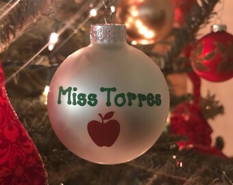 Teacher Christmas Tree Ornament