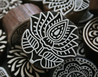 Indian wood printing block