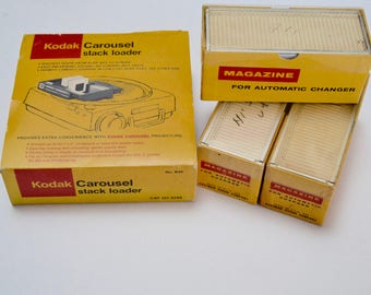 Vintage Kodak Eastman Carousel Stack Loader and Magazine Slide Holders