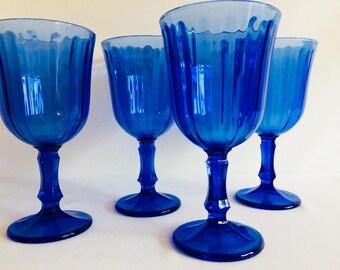 Cobalt blue wine glasses cobalt wine giblets