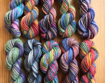 OPAL Sock Yarn Mini Skein Set #6 -- 10 Mini Skeins/25 Yards Each