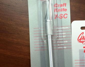 One - Craft Knife Xacto / Exacto Knife - Sharp Persicion Tip Durable Strong Handle Safety Cap. TRIM COPPER FOIL