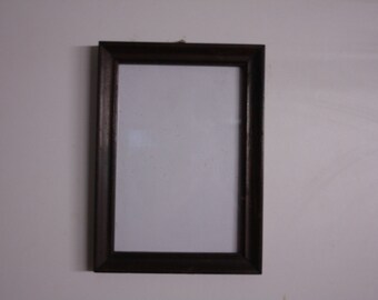 Old rectangular wooden frame vintage antique small