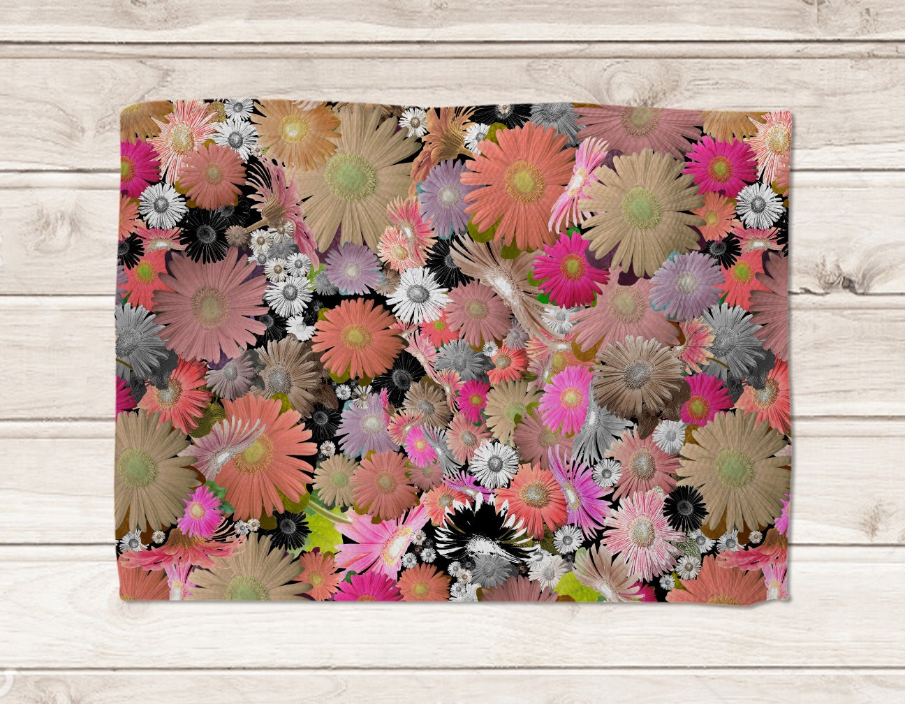 Abstract Colorful Floral Area Rug Flower Rugs artist throw