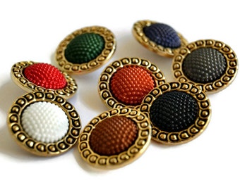 Orange Buttons, size 22mm/ 0,87inches