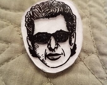 Jeff Goldblum inspired pin