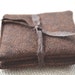 Balsam sachets, brown wool tweed, set of two sachets
