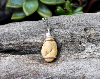 Tumbled Coral Necklace - Beach Jewelry - Ocean Inspired Necklace - Mermaid Style Jewelry - Natural Coral Jewelry - Gypsy Bohemian Necklace