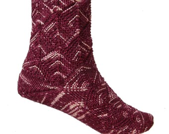 Fairytale socks Red Cabbage, US size 7 - 8