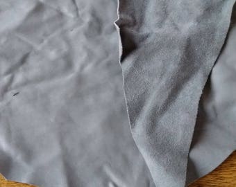 Light Grey Leather - 0.9mm - Gray Italian Lamb Leather