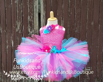 Cotton Candy Tutu Dress- Ea knee length , Easter, Spring, Photography Prop