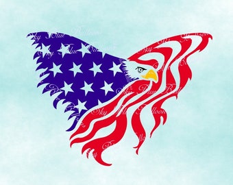 Download Eagle Flag svg Patriotic svg 4th of July svg Memorial Day svg