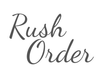 Rush Order Only One Item