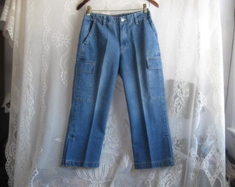 Vintage Capris Denim Cropped Capri Pants - Gloria Vanderbilt size 6 Petite