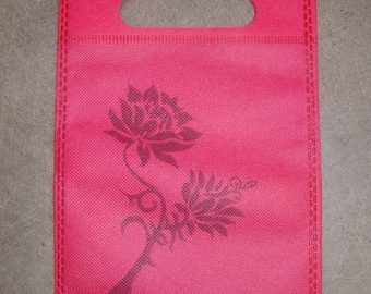 Pouch, wrapping cloth reusable 20 x 15 cm new red color