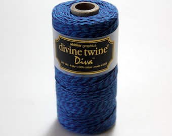 CLOSEOUT - Baker's Twine - Denim Diva Stripe Divine Twine - Full Spool -240 yards