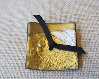 Stunning Art Brooch. One of a kind handmade item.