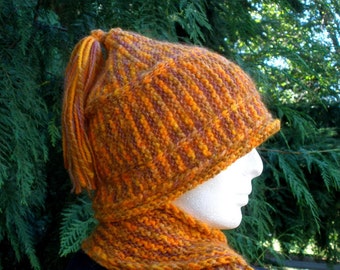 Indian Corn Striped Knitted Cap