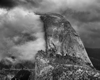 Half Dome durring a storm