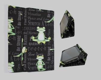 iPad Cover Hardcover, iPad Case, iPad Mini Cover, iPad Mini Case, iPad Air Case, iPad Pro Case, iPad 2, iPad 3, iPad 4 Yoga Frogs