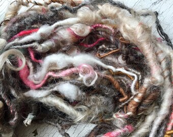 Handspun art yarn, 37 yards