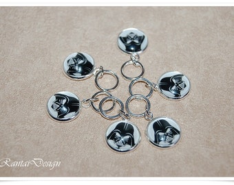 Knitting stitch markers Inspired Star Wars rings stitch marker 12 mm
