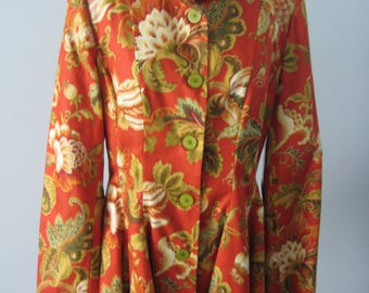 Floral Peplum Jacket