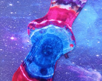 18" Super Night, Post Partum Flow, Reusable, Washable CSP Pad - Bamboo Velour, Zorb3d and SHOBF Core, Windpro Backed By Crimson Moon