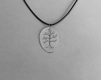 Handmade Sterling Silver Tree Pendant