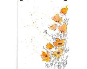 California Poppies Print