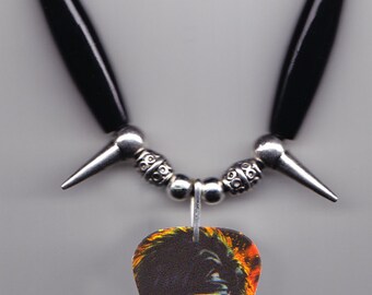 Black Veil Brides Andy Biersack Photo Guitar Pick Necklace