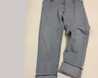 36 Raw Destroyed Vintage Levi Boyfriend jeans 36 waist denim jeans