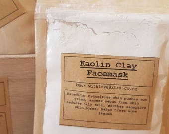 Kaolin Clay Mask- For sensitive & Acne prone skin- Natural Product- Face mask