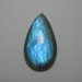 Natural Blue labradorite cabochon Pear shape loose semi precious gemstones cabochons size 19 x 34 mm approx code 7160 Labradorite Flashy
