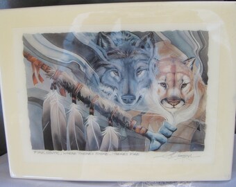 Fire South Jody Bergsma sandstone Very good Framed Sandstone Desktop Art
