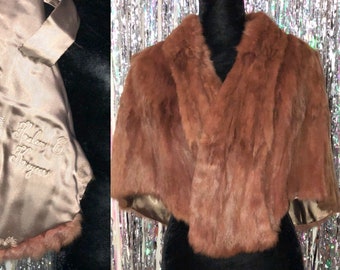 New Williams Birmingham Co. Mink Fur Stole *Excellent Condition