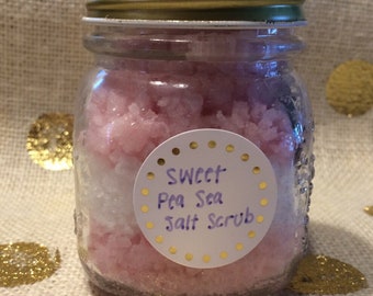 Sweat Pea Sugar and Sea Salt Scrub