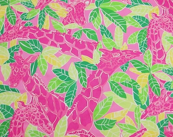 17" x 17" Lilly Pulitzer Remnants Cotton Fabric Chilean Avenue