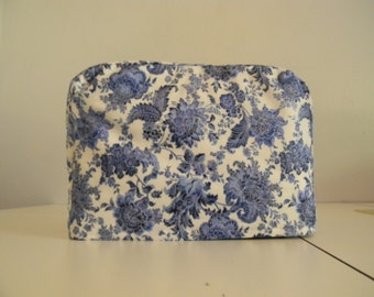 Two Slice Toaster Cover Blue Floral
