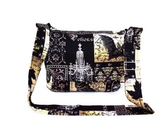 Edgar Allen Poe Messenger/ Diaper Bag