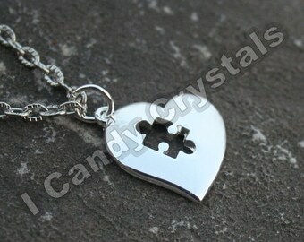 Autism Awareness Puzzle Necklace